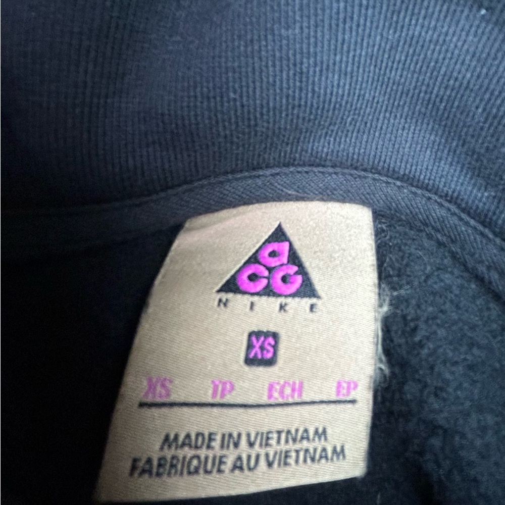 Nike ACG Hooded Black Sweatshirt Mens (XS) - Picture 5 of 6